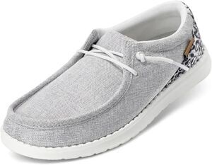 New 8.5 STQ Grey Orthopedic Loafers Casual Wear Plantar Fisciitis Boat Shoes